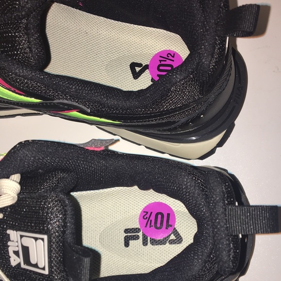 Fila Sandenal Low Mens athletic Shoes/Sneakers Black New size 10.5 - Picture 7 of 7